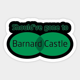 Barnard Castle Dominic Cummings Sticker